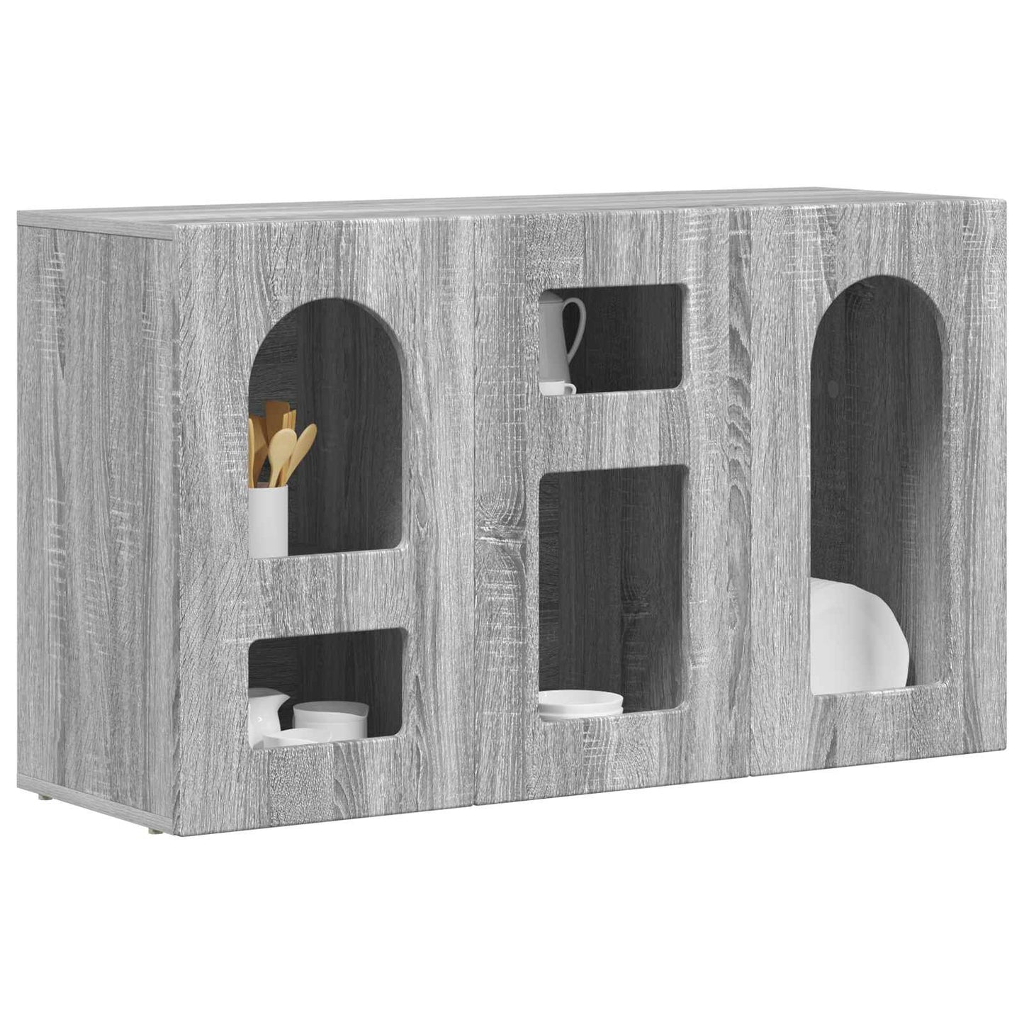 vidaXL Sideboard ELST Grey Sonoma 100 x 35 x 59 cm Engineered Wood
