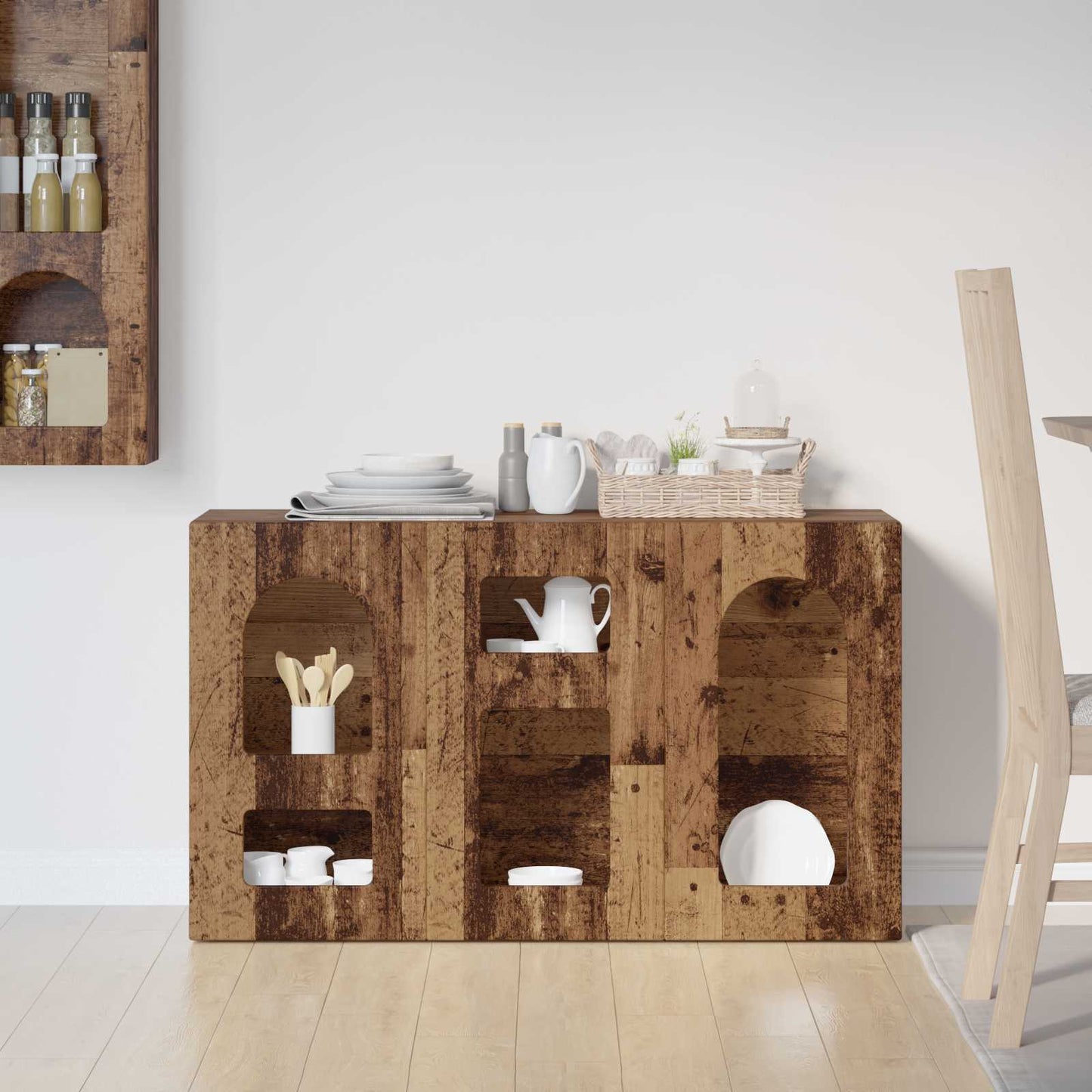 vidaXL Sideboard ELST Old Wood 100 x 35 x 59 cm Engineered Wood