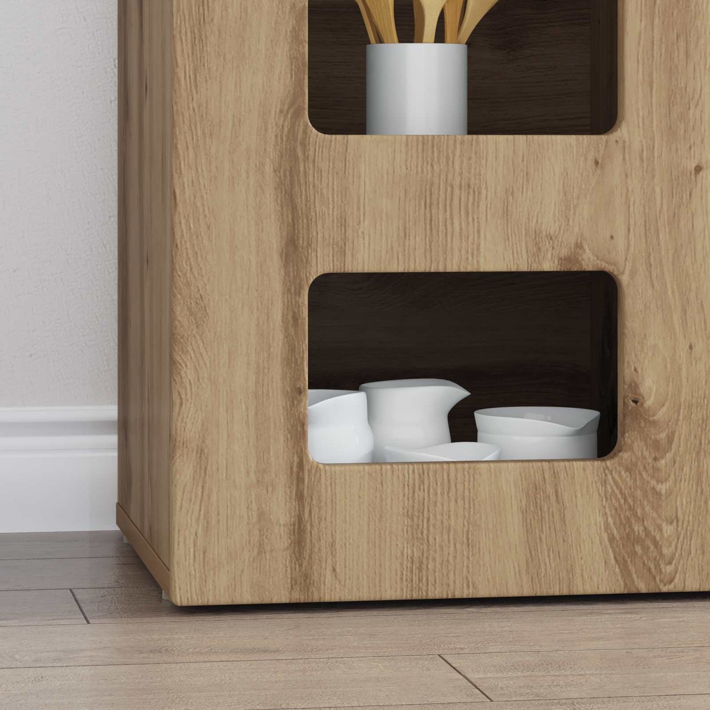 vidaXL Sideboard ELST Artisan Oak 100 x 35 x 59 cm Engineered Wood