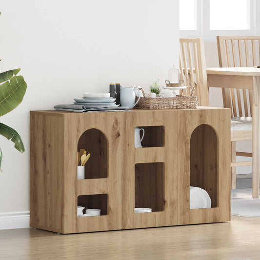 vidaXL Sideboard ELST Artisan Oak 100 x 35 x 59 cm Engineered Wood