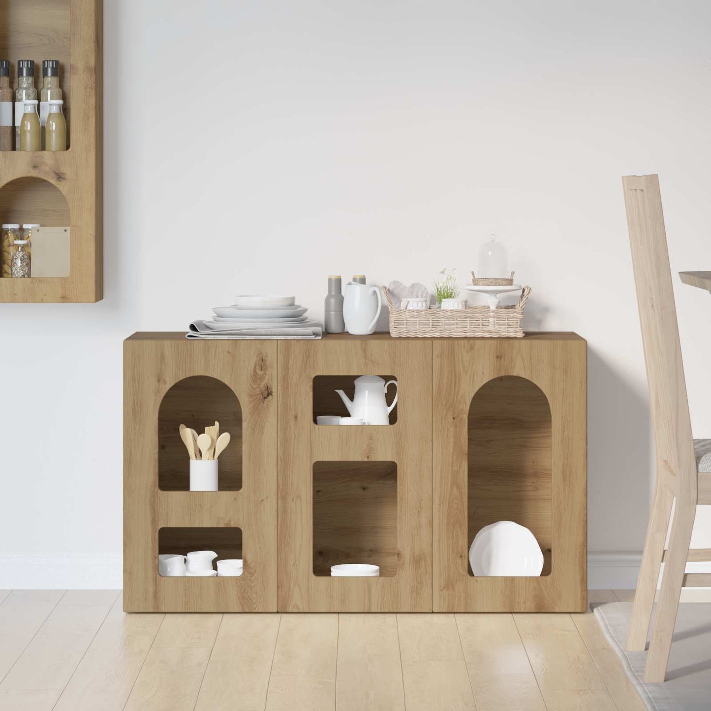 vidaXL Sideboard ELST Artisan Oak 100 x 35 x 59 cm Engineered Wood