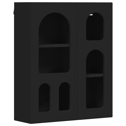 vidaXL Hanging Cabinet ELST Black 59 x 20 x 71.5 cm Engineered Wood