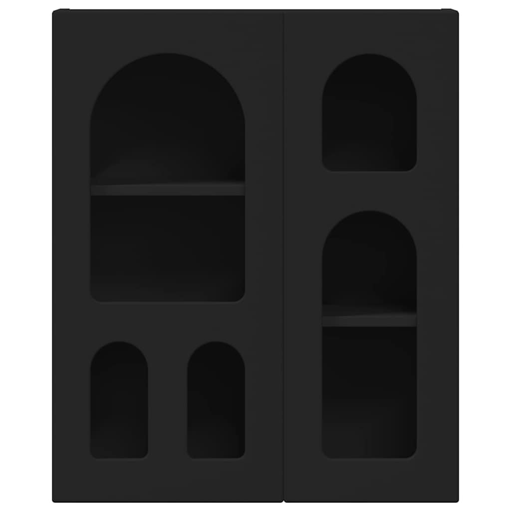 vidaXL Hanging Cabinet ELST Black 59 x 20 x 71.5 cm Engineered Wood