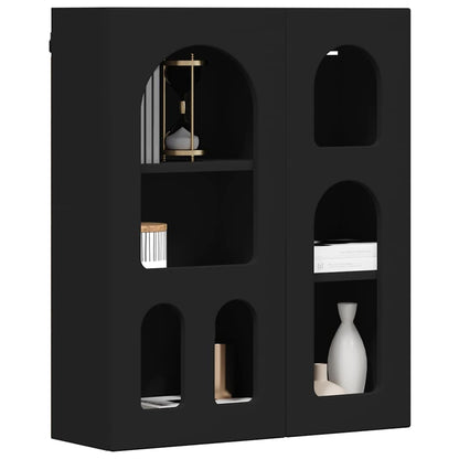 vidaXL Hanging Cabinet ELST Black 59 x 20 x 71.5 cm Engineered Wood