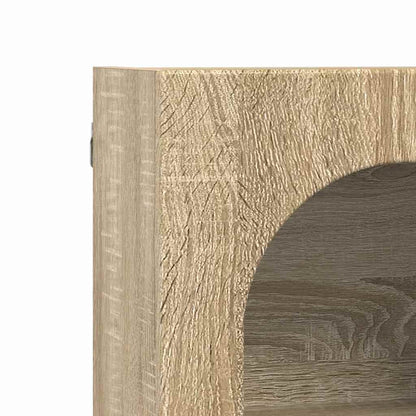 vidaXL Hanging Cabinet with Shelf ELST Sonoma Oak 59 x 20 x 71.5 cm