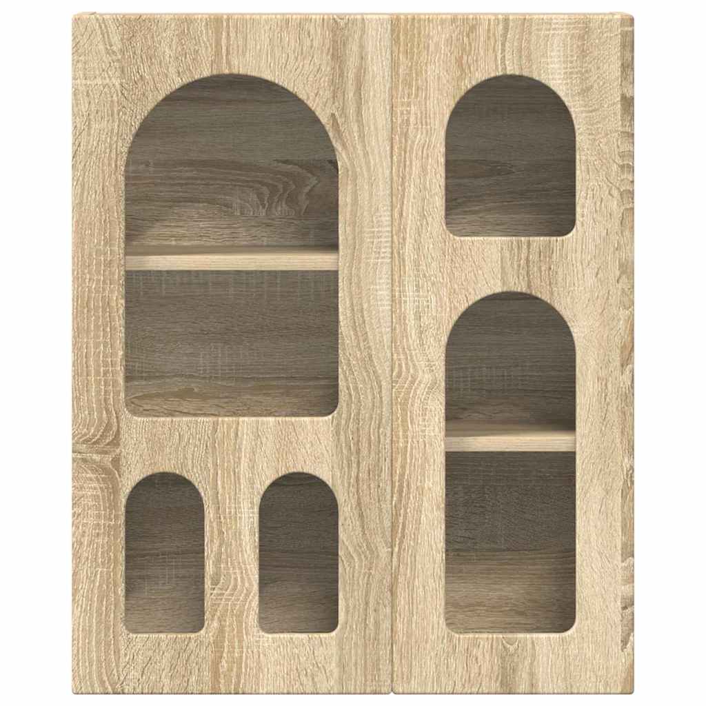 vidaXL Hanging Cabinet with Shelf ELST Sonoma Oak 59 x 20 x 71.5 cm