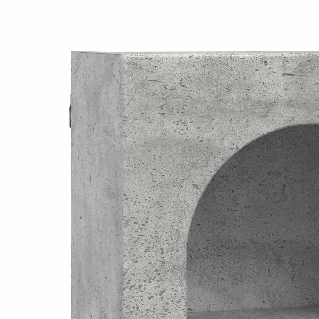 vidaXL Hanging Cabinet with Shelf ELST Concrete Grey 59 x 20 x 71.5 cm
