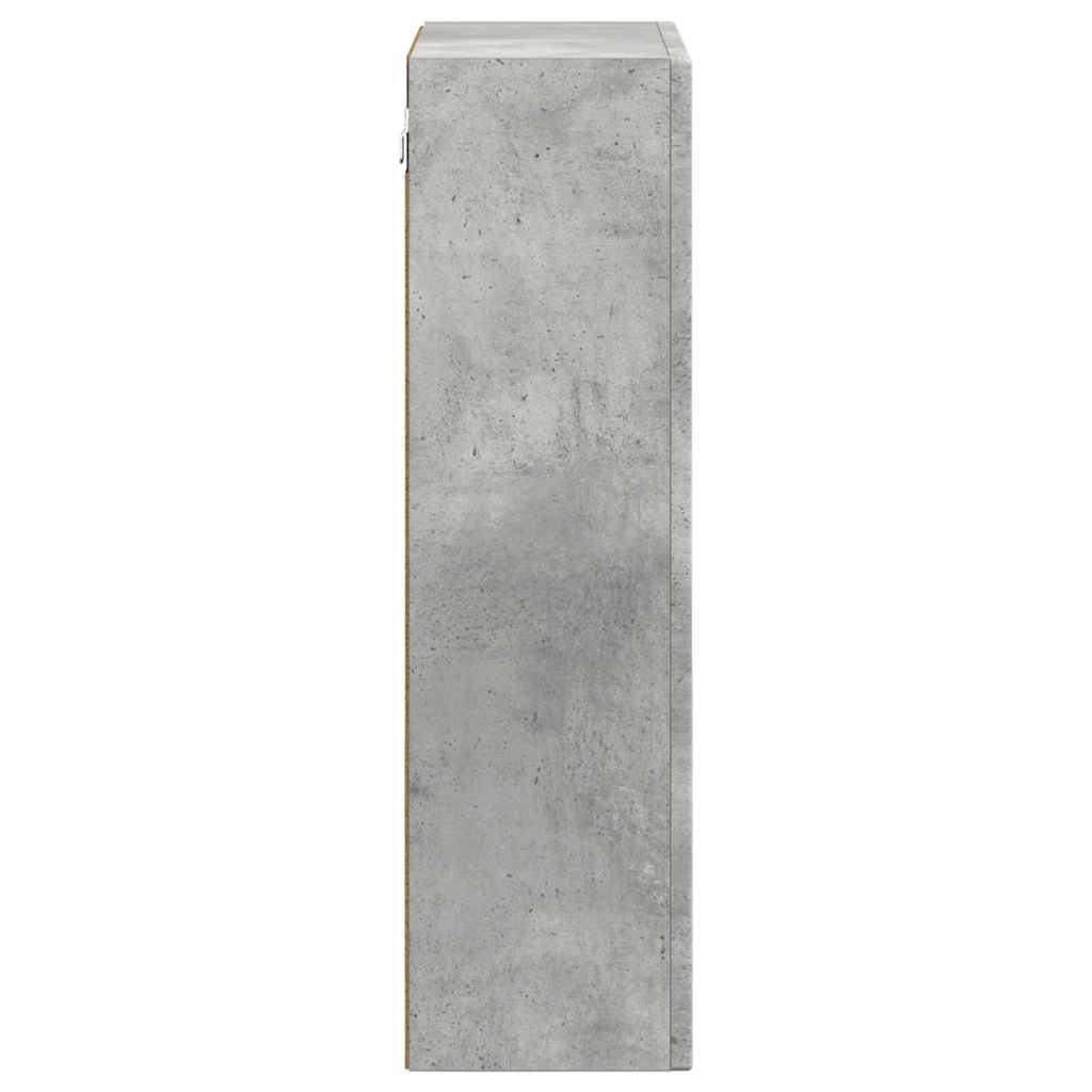 vidaXL Hanging Cabinet with Shelf ELST Concrete Grey 59 x 20 x 71.5 cm