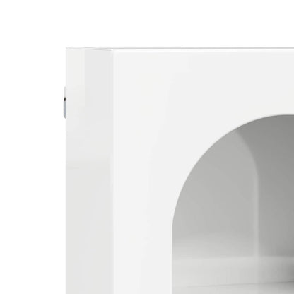 vidaXL Hanging Cabinet ELST High Gloss White 59 x 20 x 71.5 cm