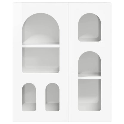 vidaXL Hanging Cabinet ELST High Gloss White 59 x 20 x 71.5 cm