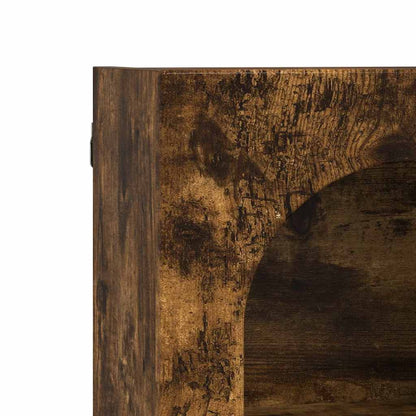 vidaXL Hanging Cabinet with Shelf ELST Smoked Oak 59 x 20 x 71.5 cm