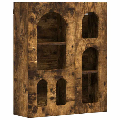 vidaXL Hanging Cabinet with Shelf ELST Smoked Oak 59 x 20 x 71.5 cm