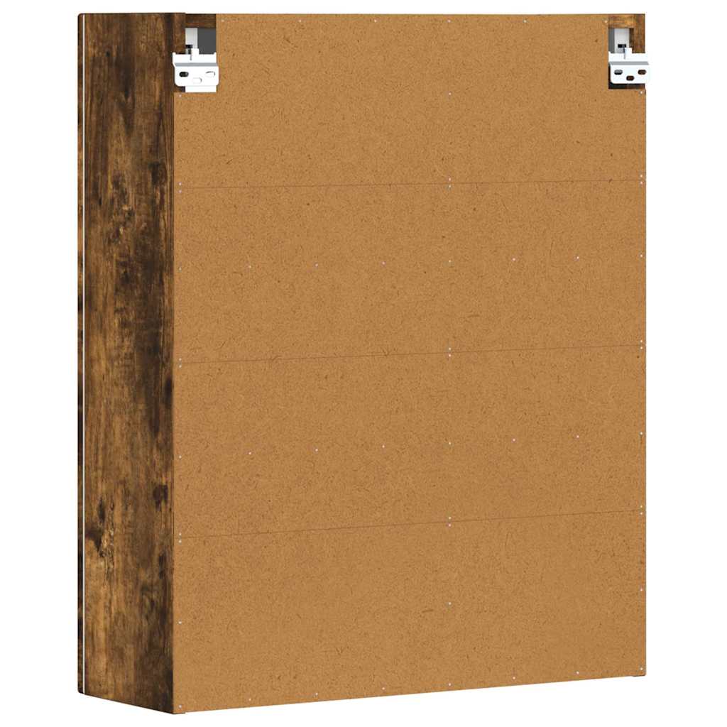 vidaXL Hanging Cabinet with Shelf ELST Smoked Oak 59 x 20 x 71.5 cm