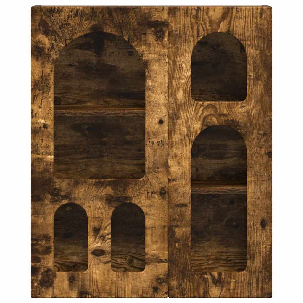 vidaXL Hanging Cabinet with Shelf ELST Smoked Oak 59 x 20 x 71.5 cm