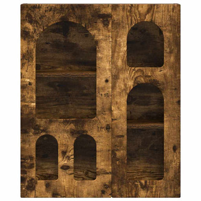 vidaXL Hanging Cabinet with Shelf ELST Smoked Oak 59 x 20 x 71.5 cm