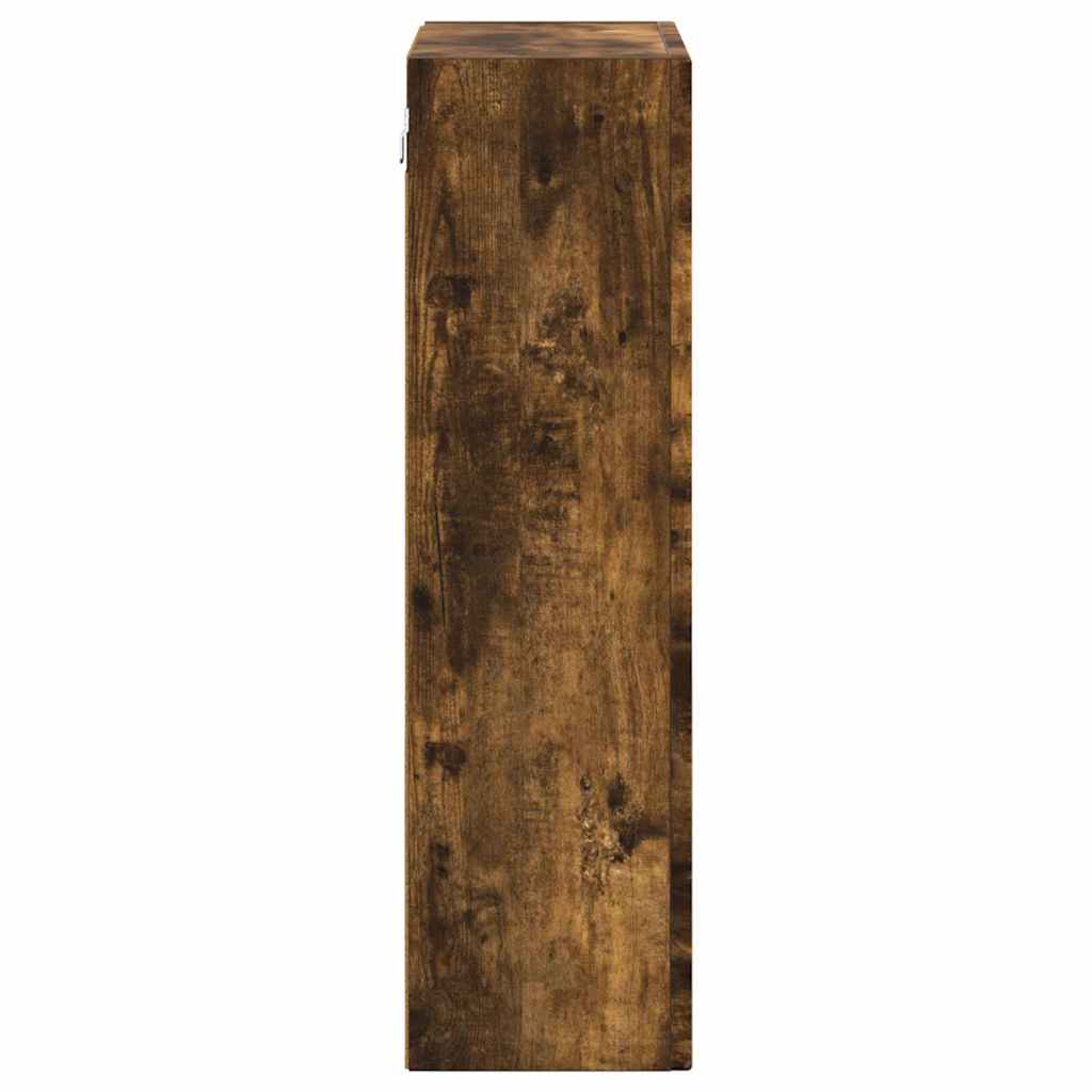 vidaXL Hanging Cabinet with Shelf ELST Smoked Oak 59 x 20 x 71.5 cm