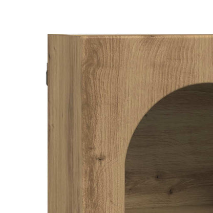 vidaXL Hanging Cabinet with Shelf ELST Artisan Oak 59 x 20 x 71.5 cm