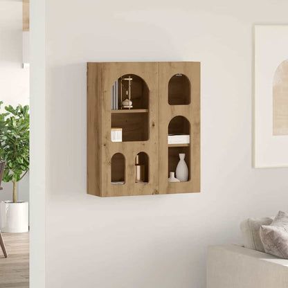 vidaXL Hanging Cabinet with Shelf ELST Artisan Oak 59 x 20 x 71.5 cm