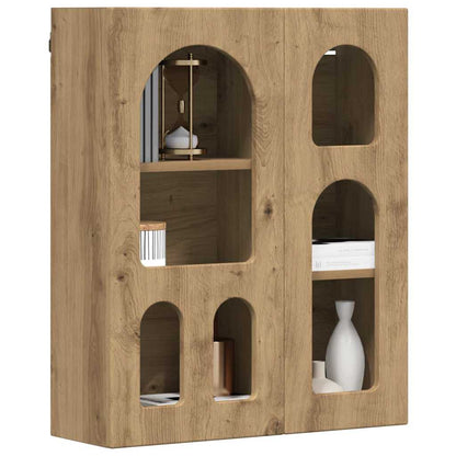 vidaXL Hanging Cabinet with Shelf ELST Artisan Oak 59 x 20 x 71.5 cm