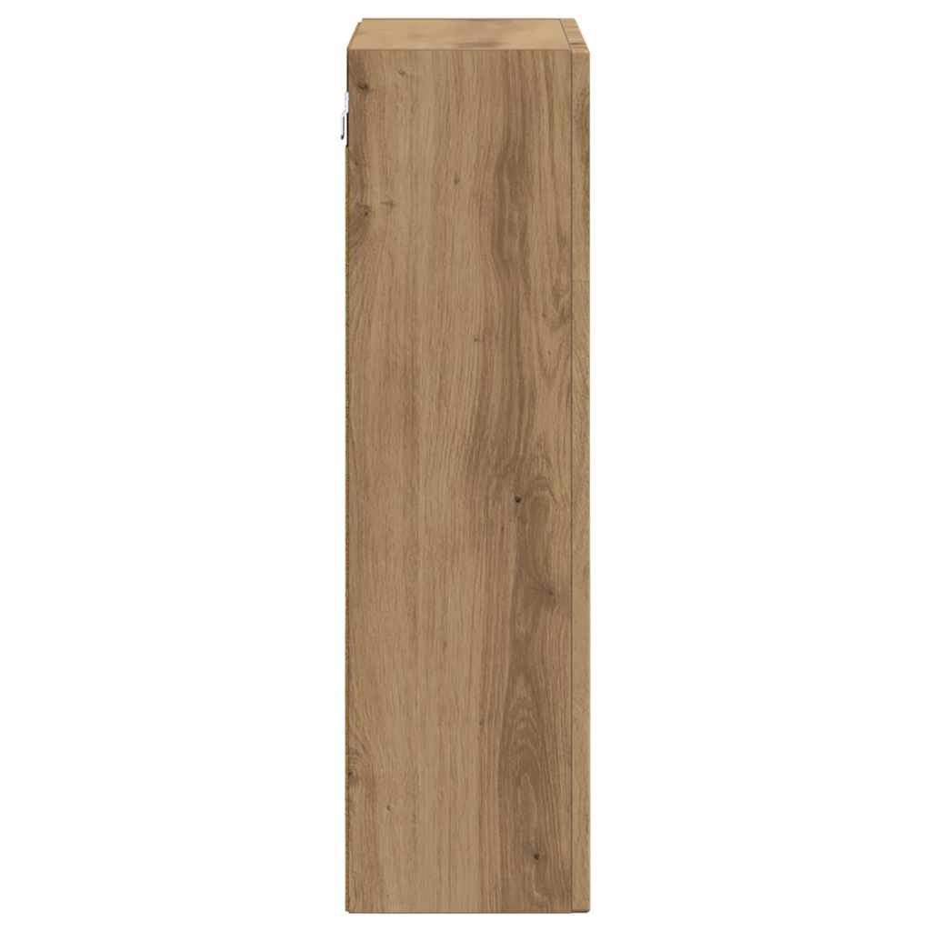 vidaXL Hanging Cabinet with Shelf ELST Artisan Oak 59 x 20 x 71.5 cm