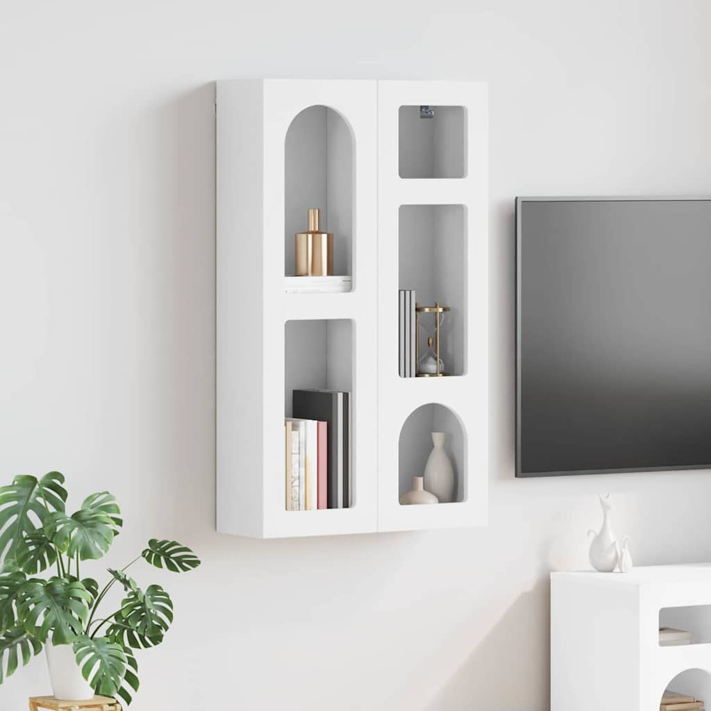 vidaXL Hanging Cabinet ELST White 59 x 20 x 100 cm Engineered Wood
