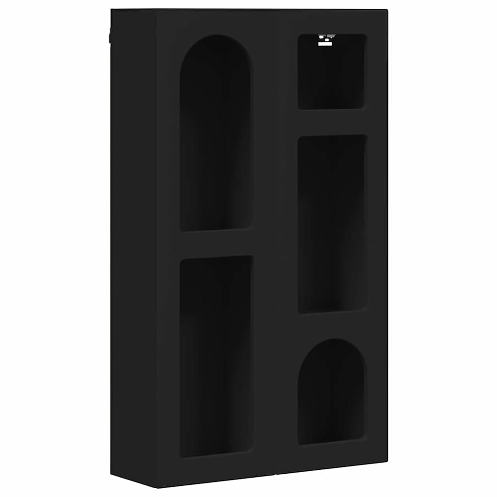 vidaXL Hanging Cabinet ELST Black 59 x 20 x 100 cm Engineered Wood