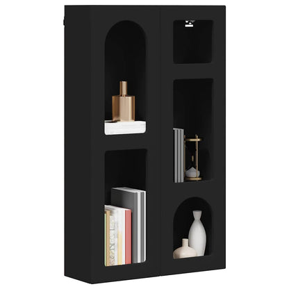 vidaXL Hanging Cabinet ELST Black 59 x 20 x 100 cm Engineered Wood