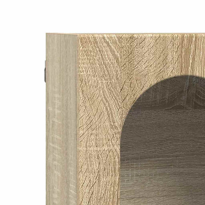 vidaXL Hanging Cabinet with Shelf ELST Sonoma Oak 59 x 20 x 100 cm