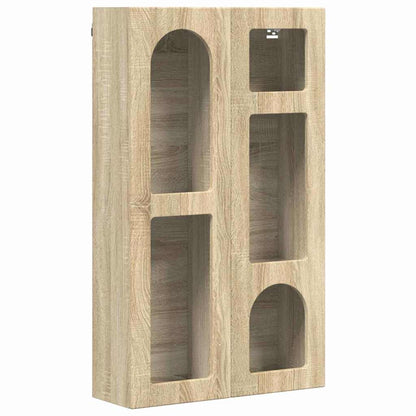 vidaXL Hanging Cabinet with Shelf ELST Sonoma Oak 59 x 20 x 100 cm