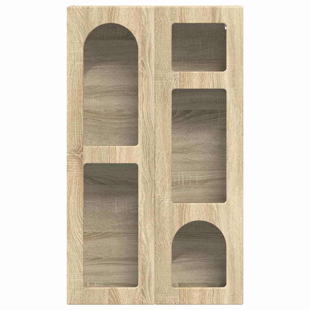 vidaXL Hanging Cabinet with Shelf ELST Sonoma Oak 59 x 20 x 100 cm