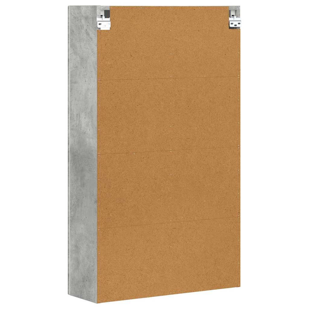 vidaXL Hanging Cabinet with Shelf ELST Concrete Grey 59 x 20 x 100 cm