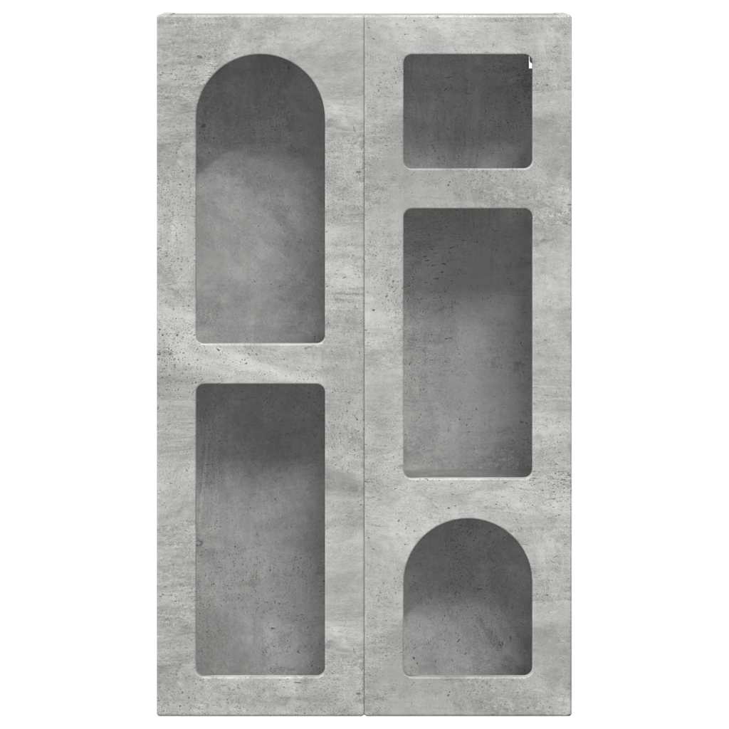 vidaXL Hanging Cabinet with Shelf ELST Concrete Grey 59 x 20 x 100 cm