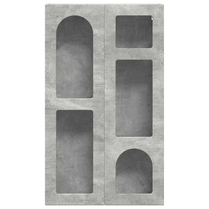 vidaXL Hanging Cabinet with Shelf ELST Concrete Grey 59 x 20 x 100 cm