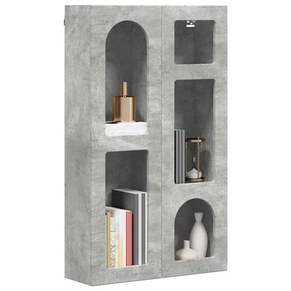 vidaXL Hanging Cabinet with Shelf ELST Concrete Grey 59 x 20 x 100 cm