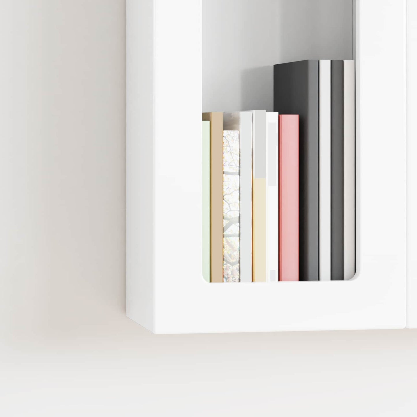 vidaXL Hanging Cabinet ELST High Gloss White 59 x 20 x 100 cm
