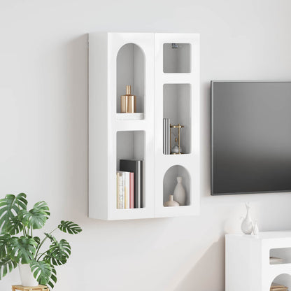 vidaXL Hanging Cabinet ELST High Gloss White 59 x 20 x 100 cm