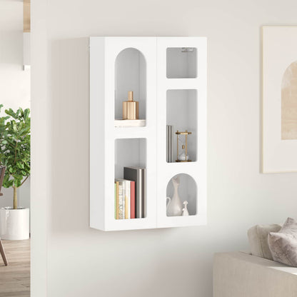 vidaXL Hanging Cabinet ELST High Gloss White 59 x 20 x 100 cm