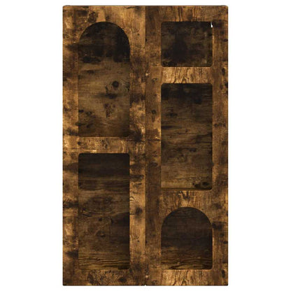 vidaXL Hanging Cabinet with Shelf ELST Smoked Oak 59 x 20 x 100 cm