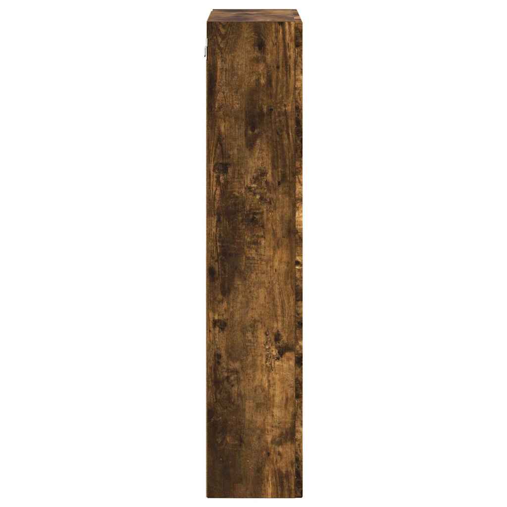 vidaXL Hanging Cabinet with Shelf ELST Smoked Oak 59 x 20 x 100 cm