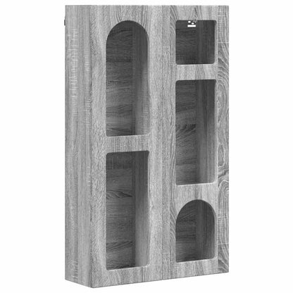 vidaXL Hanging Cabinet with Shelf ELST Grey Sonoma 59 x 20 x 100 cm