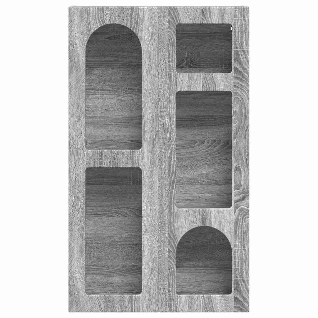 vidaXL Hanging Cabinet with Shelf ELST Grey Sonoma 59 x 20 x 100 cm