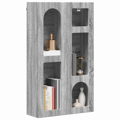 vidaXL Hanging Cabinet with Shelf ELST Grey Sonoma 59 x 20 x 100 cm