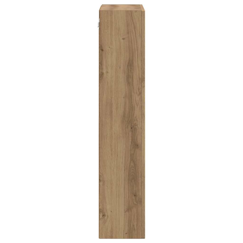 vidaXL Hanging Cabinet with Shelf ELST Artisan Oak 59 x 20 x 100 cm