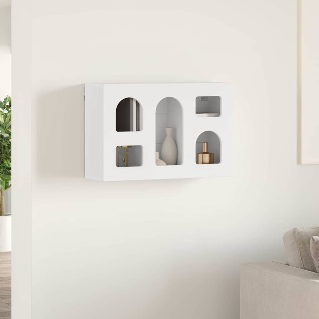 vidaXL Hanging Cabinet ELST White 60 x 20 x 40 cm Engineered Wood