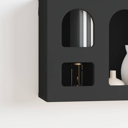 vidaXL Hanging Cabinet ELST Black 60 x 20 x 40 cm Engineered Wood