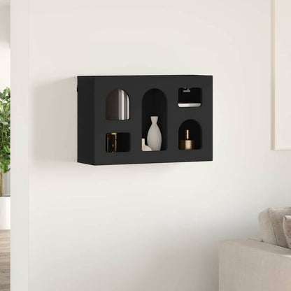 vidaXL Hanging Cabinet ELST Black 60 x 20 x 40 cm Engineered Wood