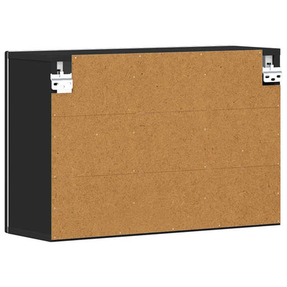 vidaXL Hanging Cabinet ELST Black 60 x 20 x 40 cm Engineered Wood