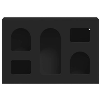 vidaXL Hanging Cabinet ELST Black 60 x 20 x 40 cm Engineered Wood