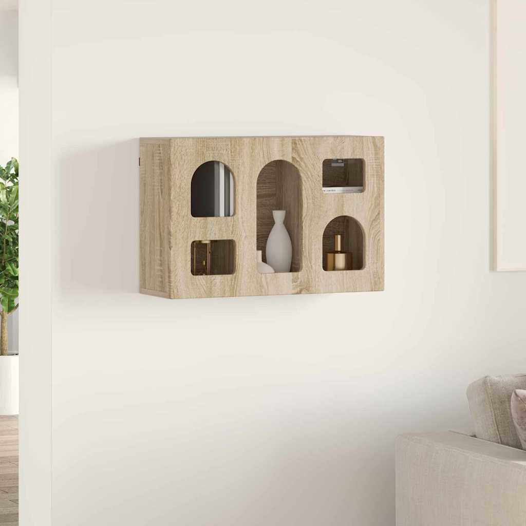 vidaXL Hanging Cabinet ELST Sonoma Oak 60 x 20 x 40 cm Engineered Wood