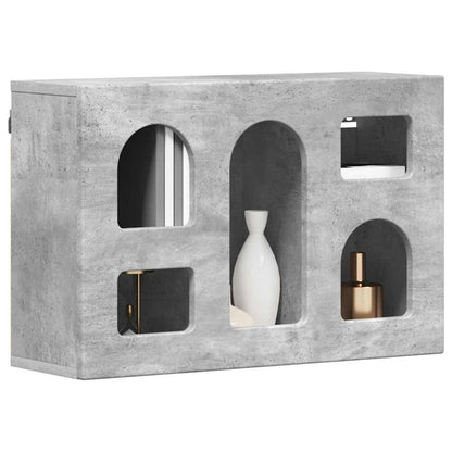 vidaXL Hanging Cabinet with Shelf ELST Concrete Grey 60 x 20 x 40 cm